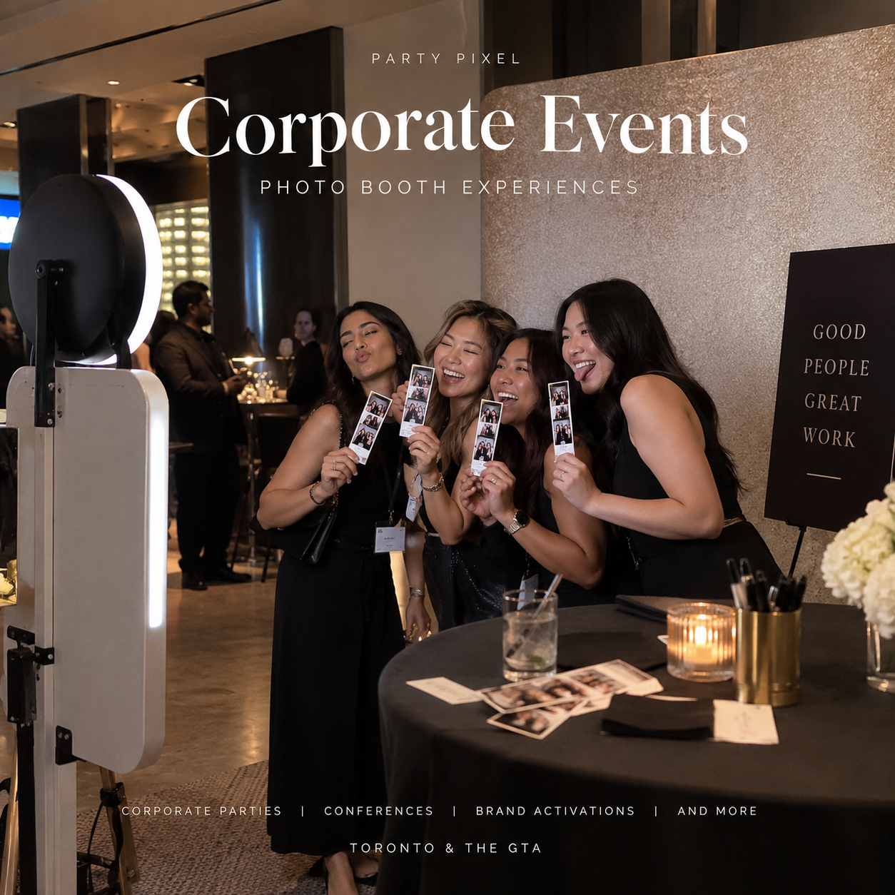 Corporate photo booth rental in Toronto and the GTA